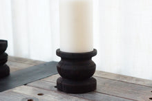 Load image into Gallery viewer, Wide Yakisugi Pillar Candle Holder
