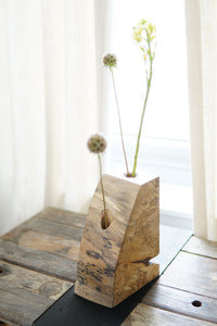 Spalted Maple Bookend Ikebana Vase