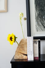 Load image into Gallery viewer, Spalted Maple Bookend Ikebana Vase
