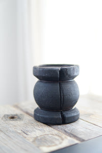 Small Yakisugi Wooden Candle Holders