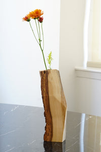 Worm wood walnut Ikebana Vase