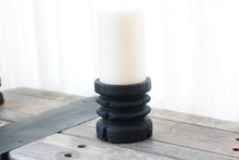 Load image into Gallery viewer, Wide Yakisugi Pillar Candle Holder
