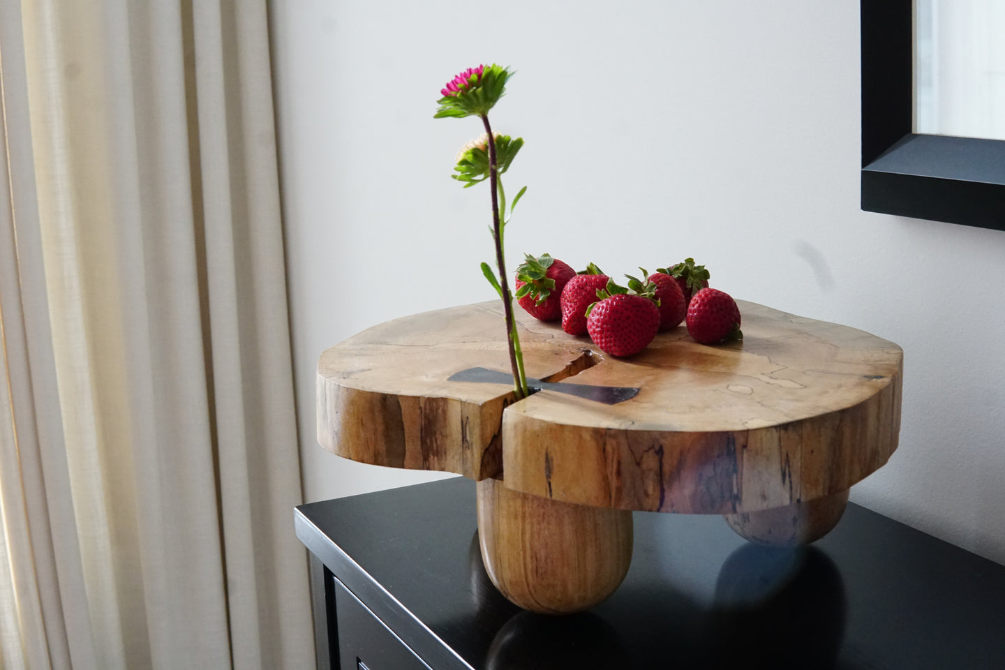 Spalted Ikebana Pedestal