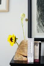 Load image into Gallery viewer, Spalted Maple Bookend Ikebana Vase
