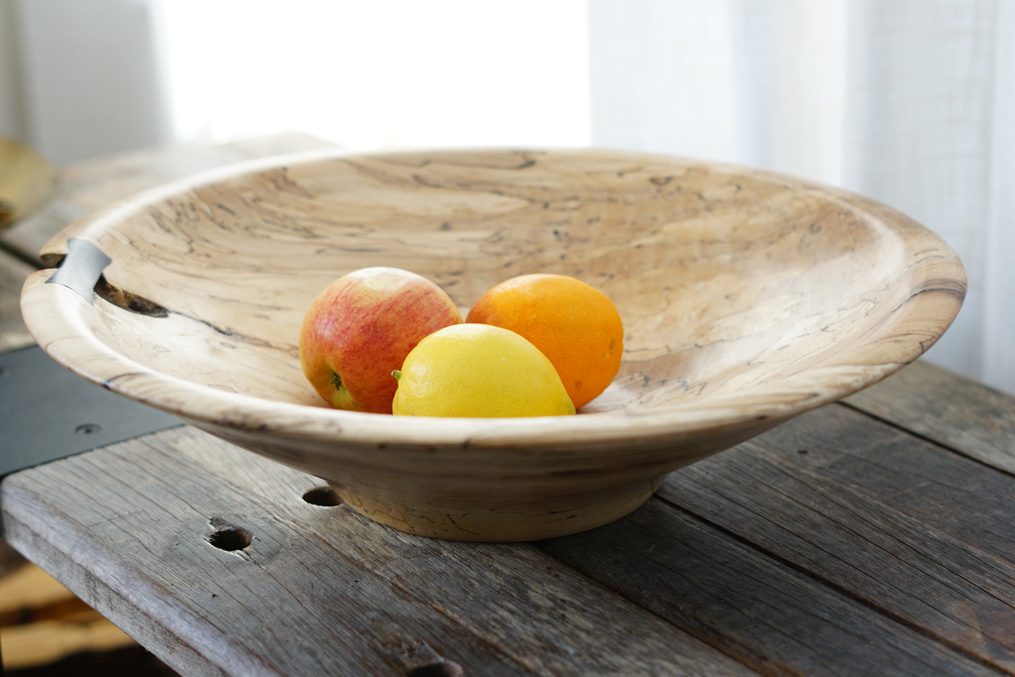 Spalted Large Platter Bowl