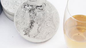 Marbled Concrete Coasters